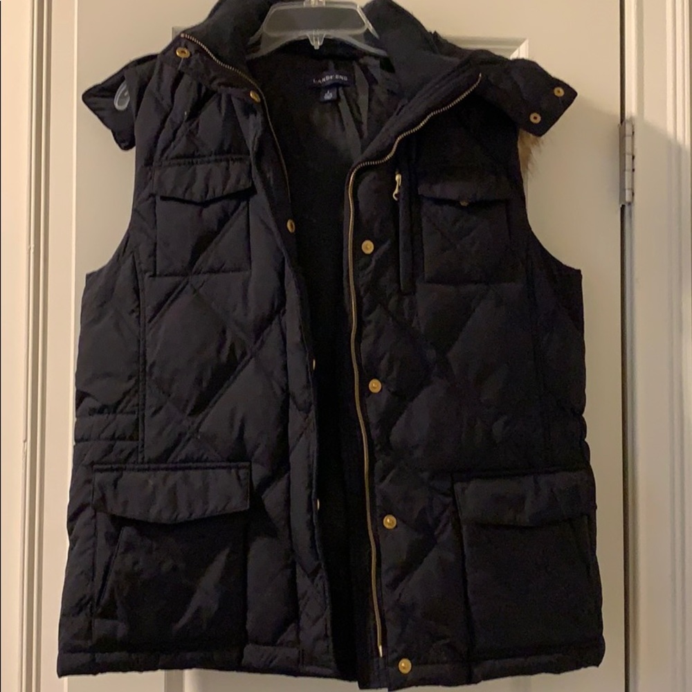Lands end women’s black vest